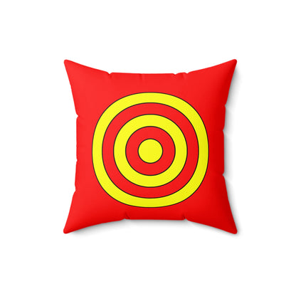 Kyrgyzstan Retro Target Cushion Pillow
