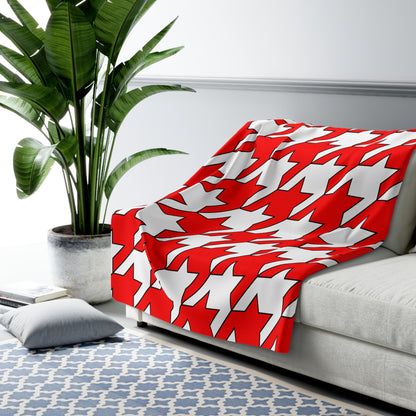 Georgia Retro Houndstooth Blanket Throw