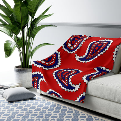 Liberia Retro Paisley Blanket Throw