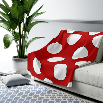 Tonga Retro Polka Dots Blanket Throw