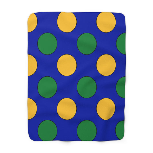 Christmas Island Retro Polka Dots Blanket Throw