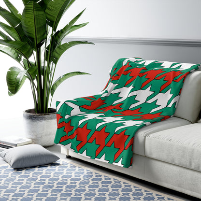 Bulgaria Retro Houndstooth Blanket Throw