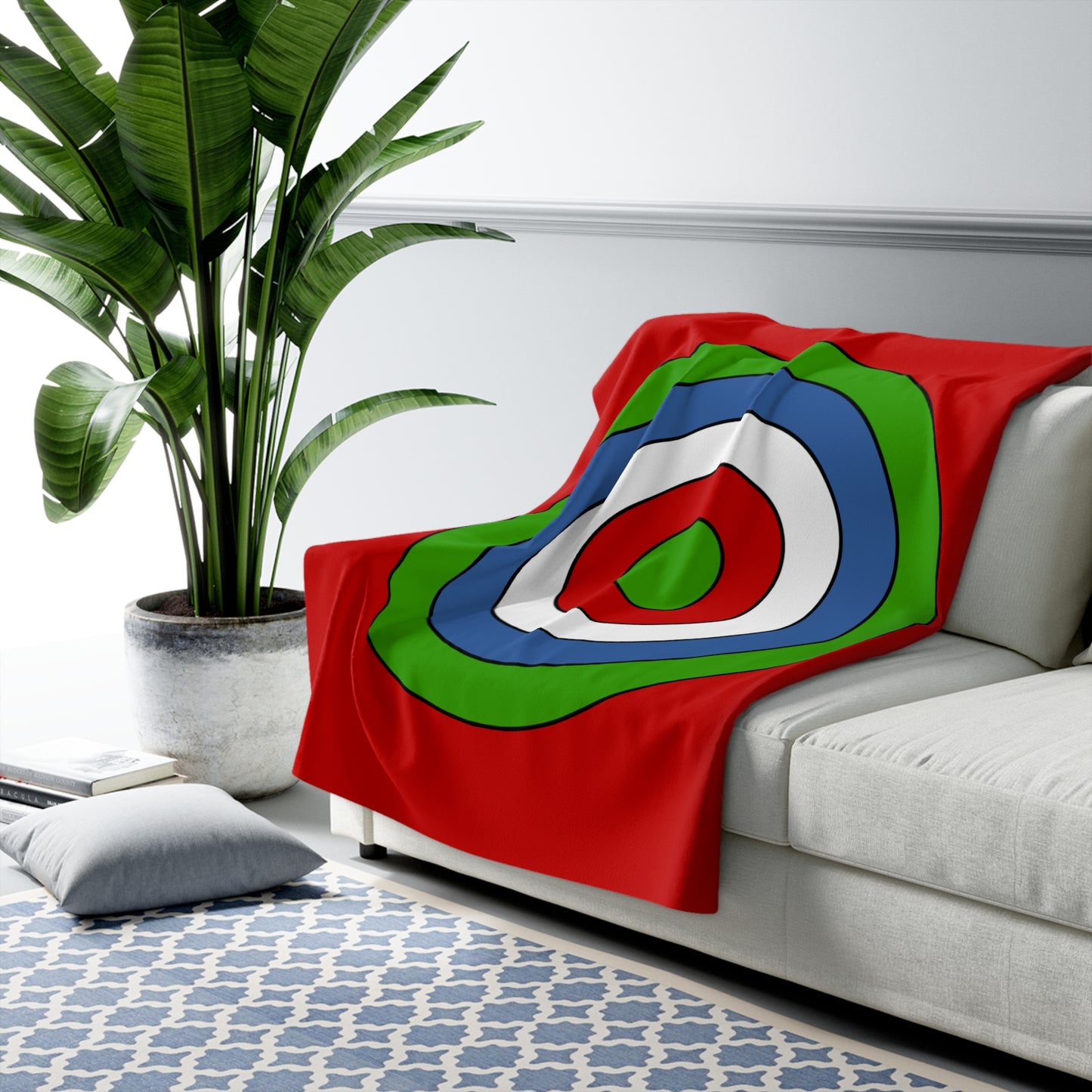 Namibia Retro Target Blanket Throw