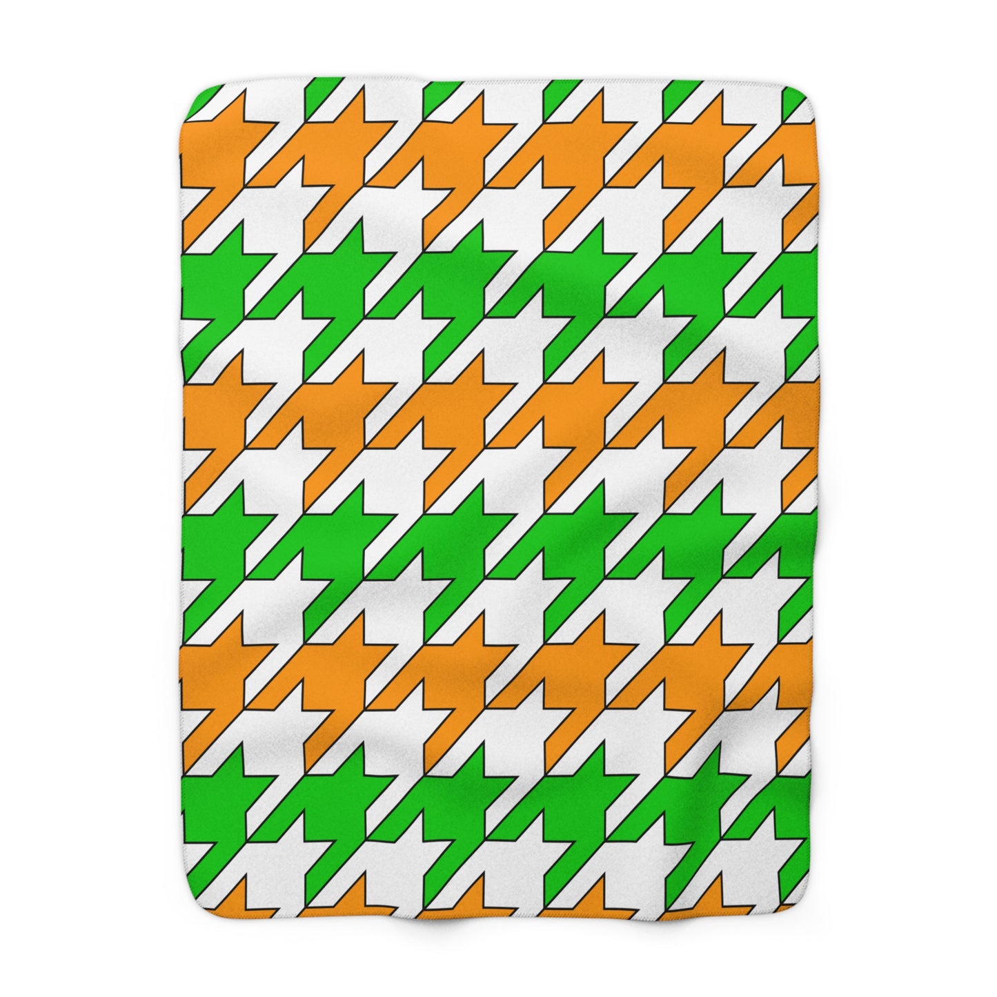 Cote Divoire Retro Houndstooth Blanket Throw