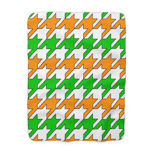 Cote Divoire Retro Houndstooth Blanket Throw
