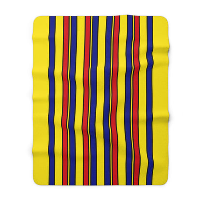 Colombia Retro Stripes Blanket Throw