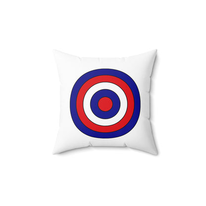 Saint Pierre And Miquelon Retro Target Cushion Pillow