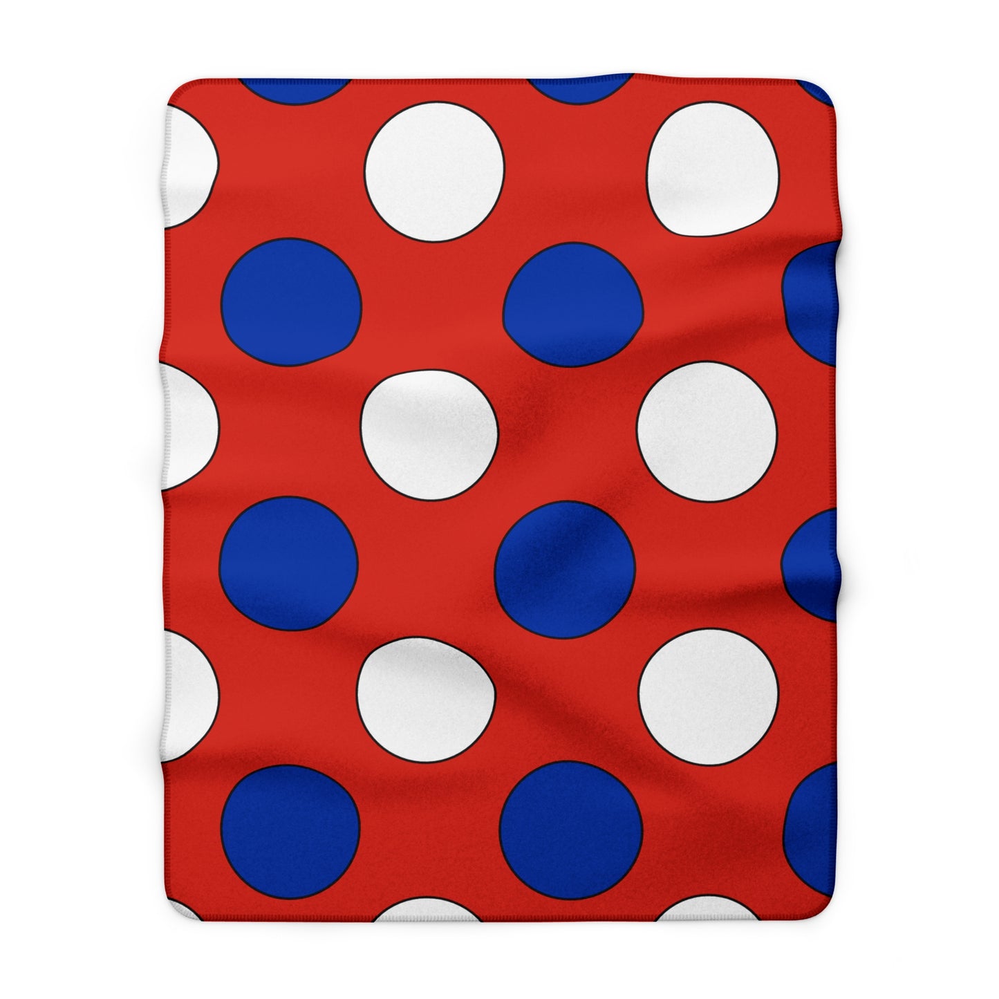 Paraguay Retro Polka Dots Blanket Throw