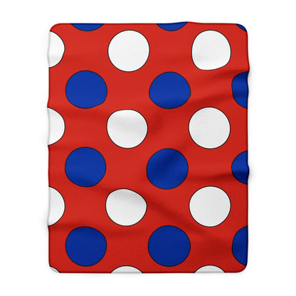 Paraguay Retro Polka Dots Blanket Throw