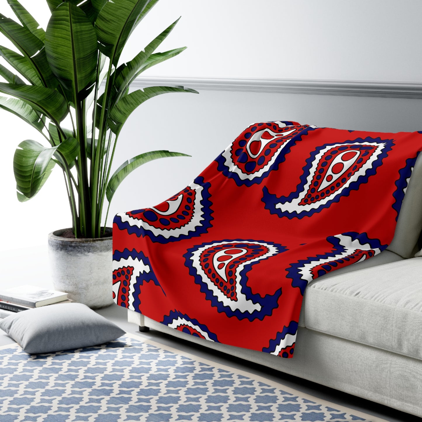 Nepal Retro Paisley Blanket Throw