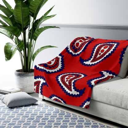 Nepal Retro Paisley Blanket Throw