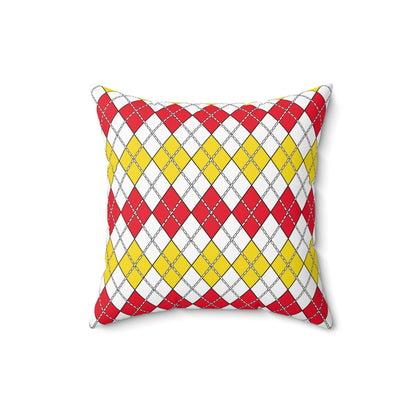 Guernsey Retro Argyle Cushion Pillow