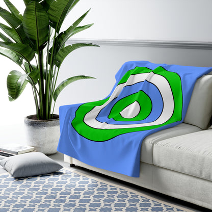 Djibouti Retro Target Blanket Throw
