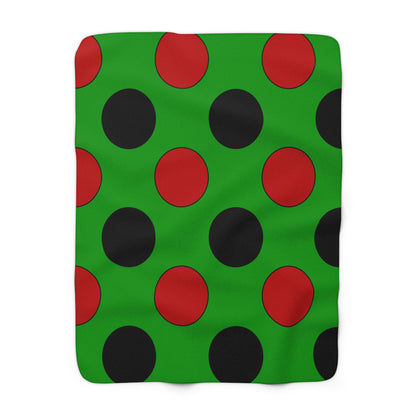 Afghanistan Retro Polka Dots Blanket Throw