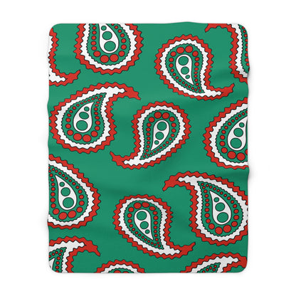 Bulgaria Retro Paisley Blanket Throw