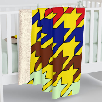Ecuador Retro Houndstooth Blanket Throw