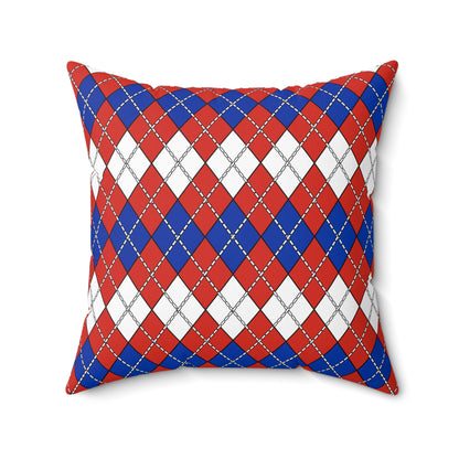 Paraguay Retro Argyle Cushion Pillow