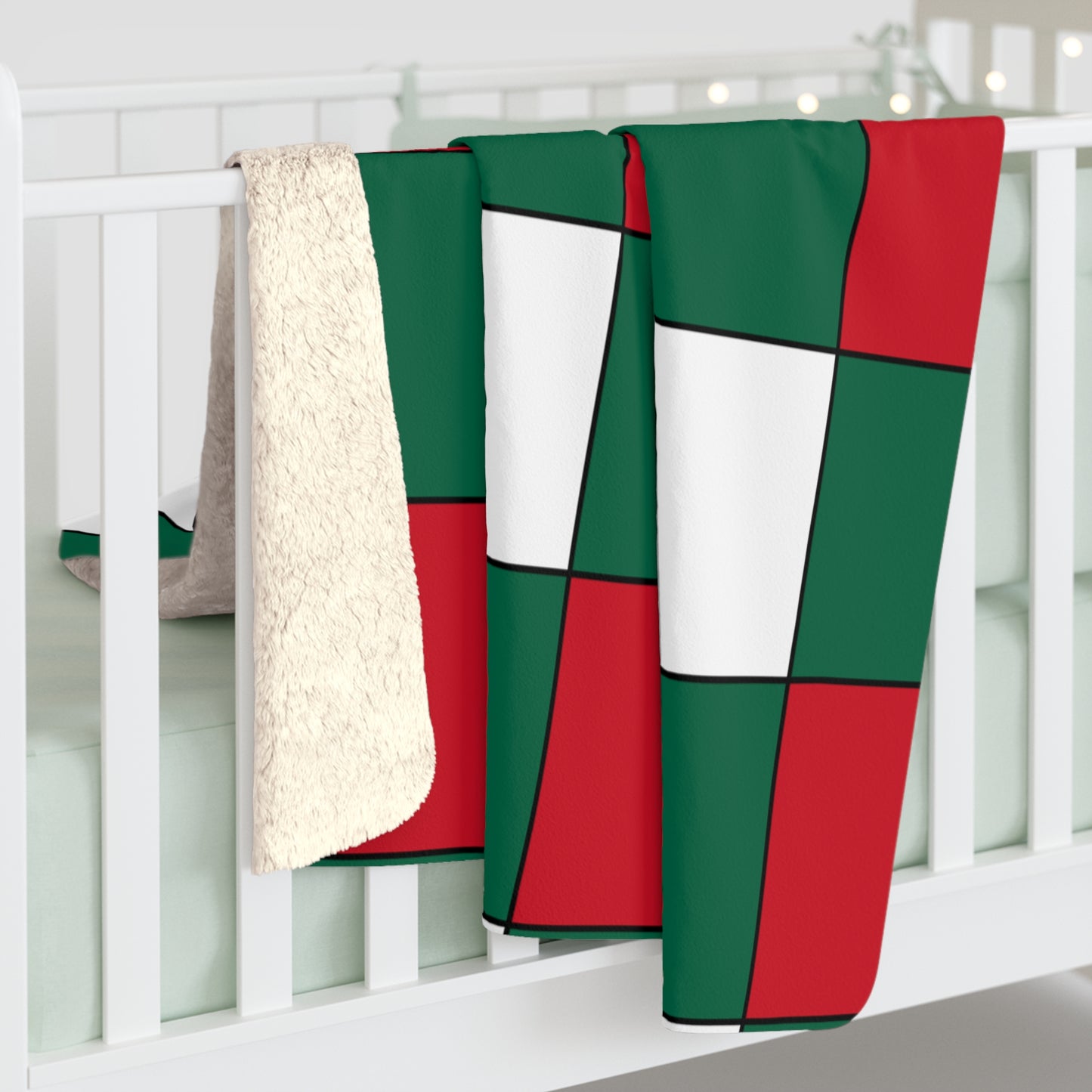 Mexico Retro Check Blanket Throw