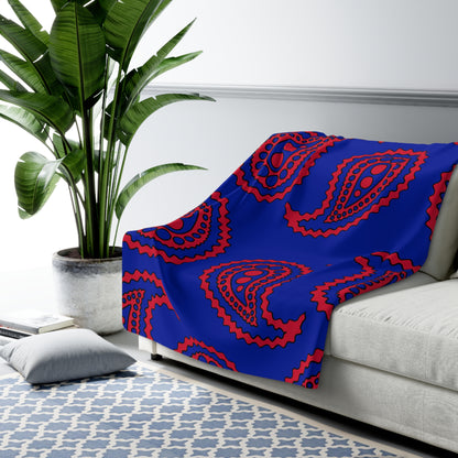 Haiti Retro Paisley Blanket Throw