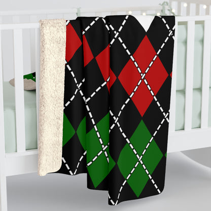 Kenya Retro Argyle Blanket Throw