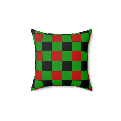 Afghanistan Retro Check Cushion Pillow