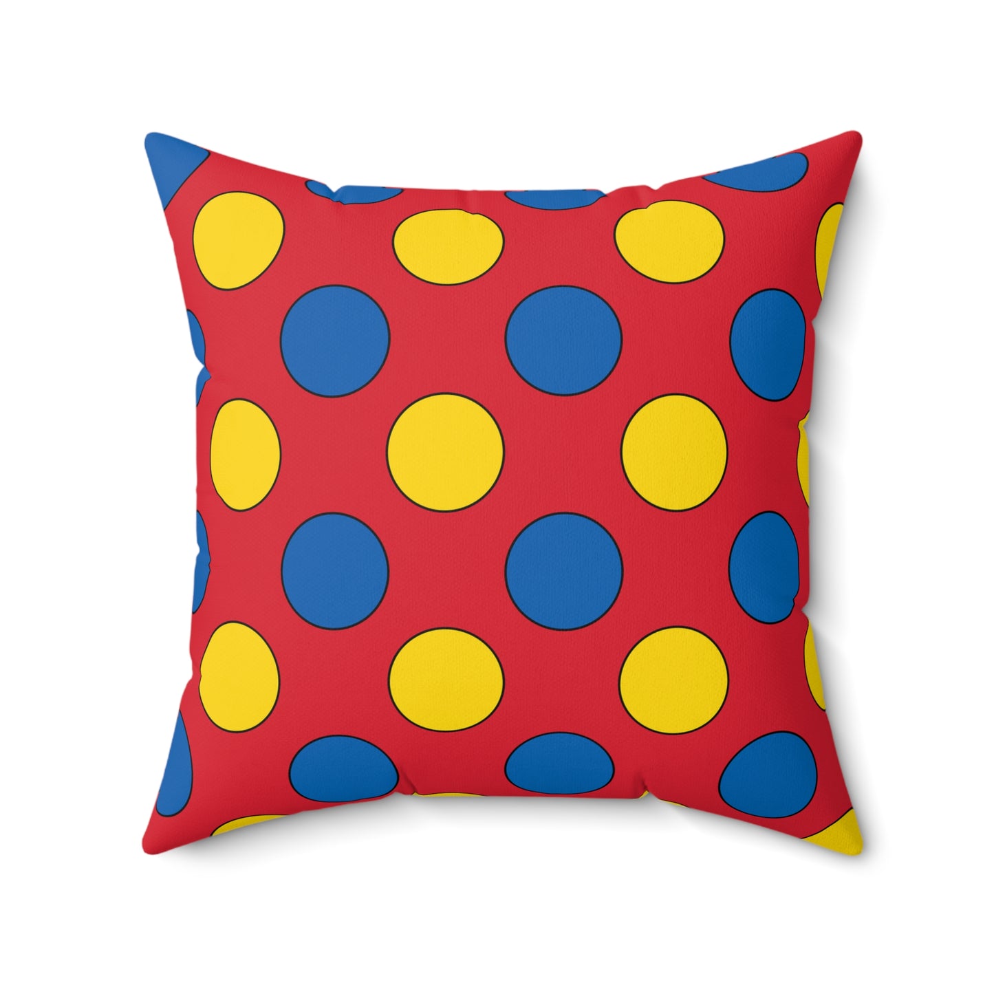 Mongolia Retro Polka Dots Cushion Pillow