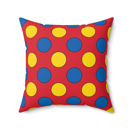 Mongolia Retro Polka Dots Cushion Pillow