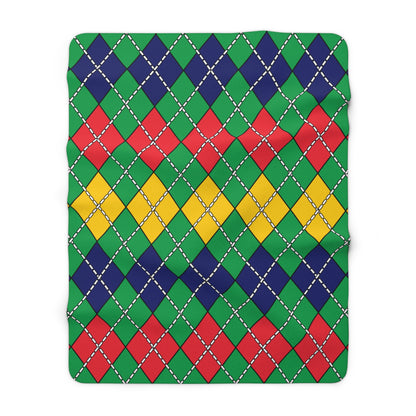 Mauritius Retro Argyle Blanket Throw