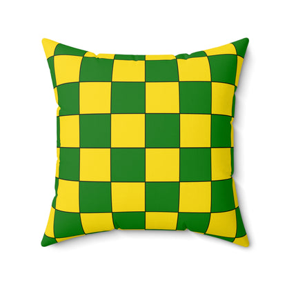 Cocos Islands Retro Check Cushion Pillow