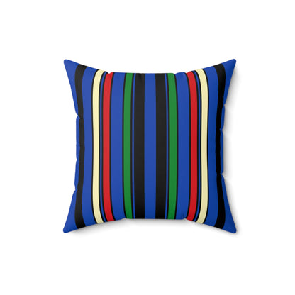South Sudan Retro Stripes Cushion Pillow