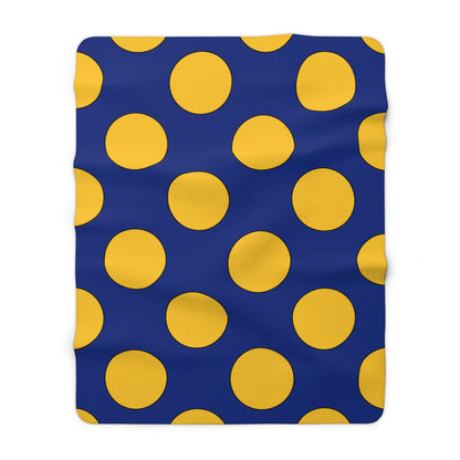 Barbados Retro Polka Dots Blanket Throw