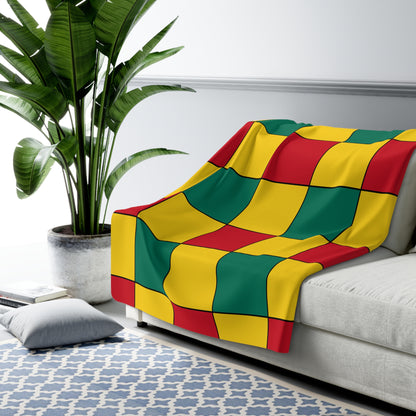 Cameroon Retro Check Blanket Throw