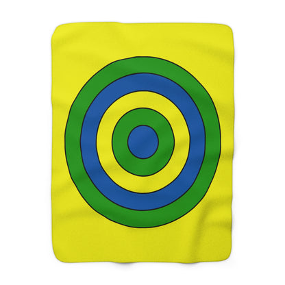 Saint Vincent And The Grenadines Retro Target Blanket Throw