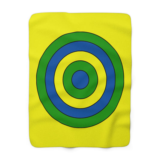 Saint Vincent And The Grenadines Retro Target Blanket Throw
