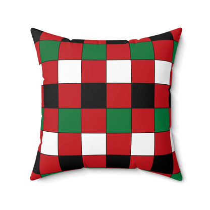 Western Sahara Retro Check Cushion Pillow