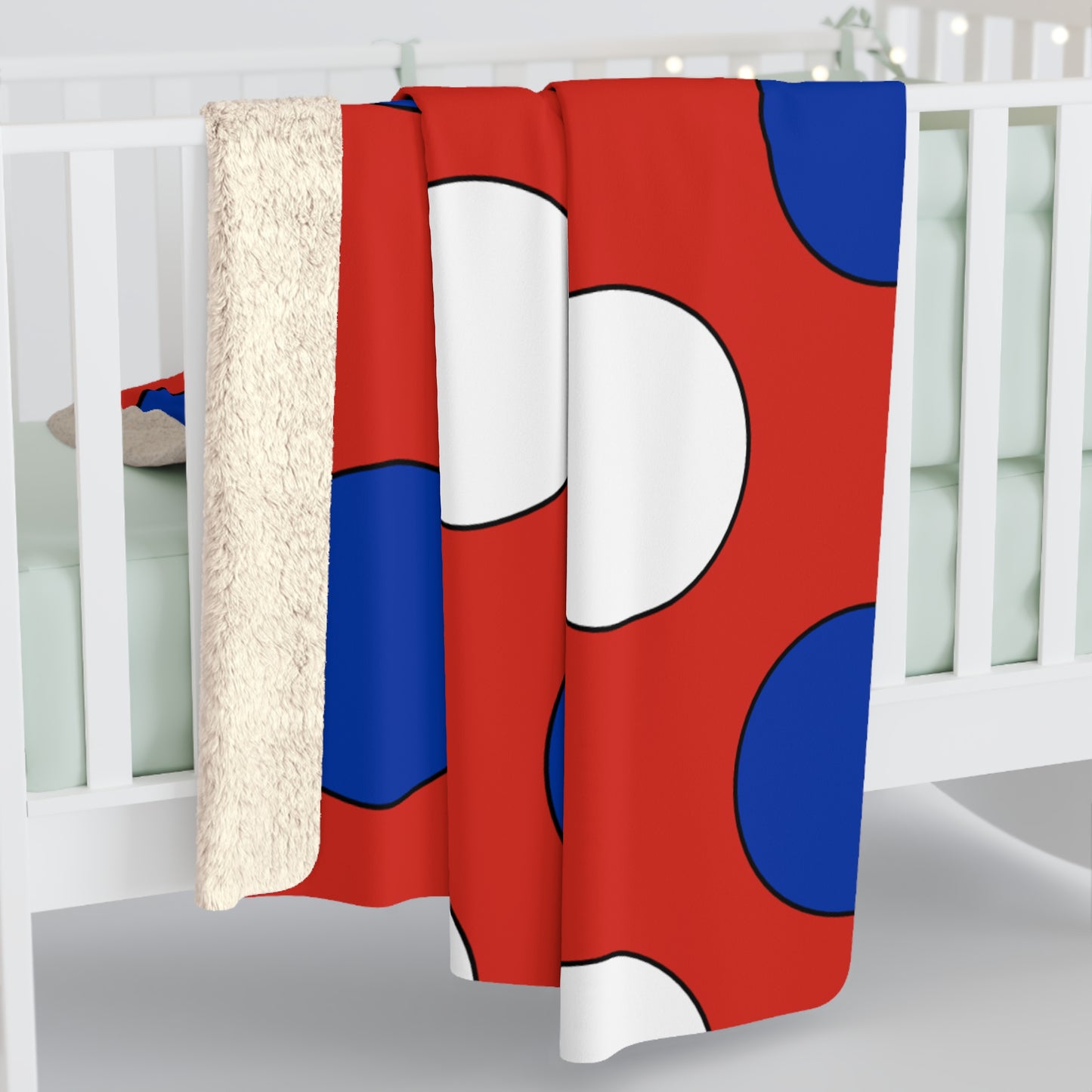Paraguay Retro Polka Dots Blanket Throw