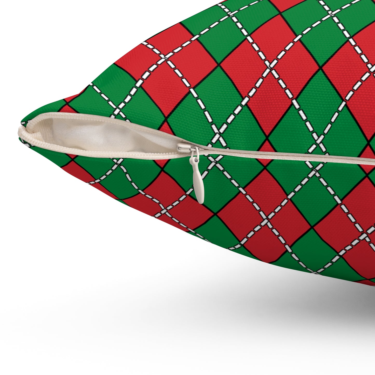 Turkmenistan Retro Argyle Cushion Pillow