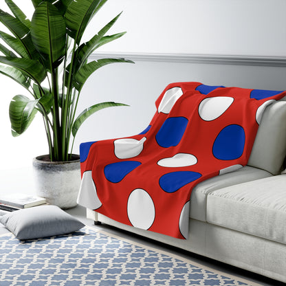 Chile Retro Polka Dots Blanket Throw