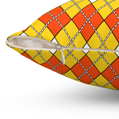 Bhutan Retro Argyle Cushion Pillow