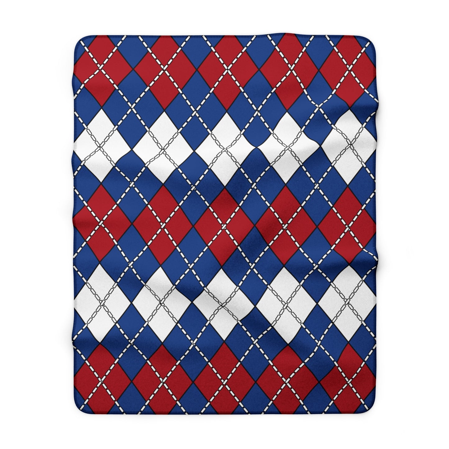 Netherlands Retro Argyle Blanket Throw
