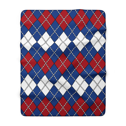 Netherlands Retro Argyle Blanket Throw