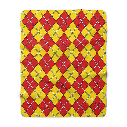 Catalonia Retro Argyle Blanket Throw