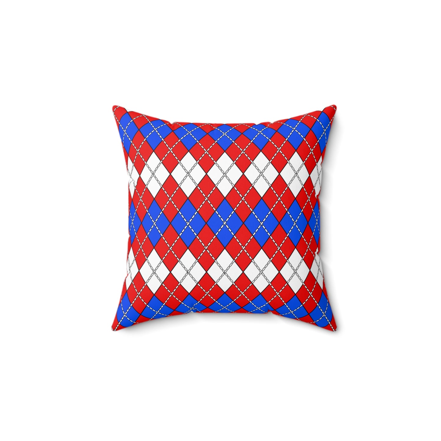 Puerto Rico Retro Argyle Cushion Pillow