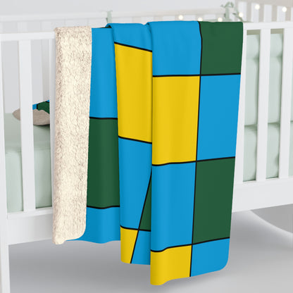 Rwanda Retro Check Blanket Throw