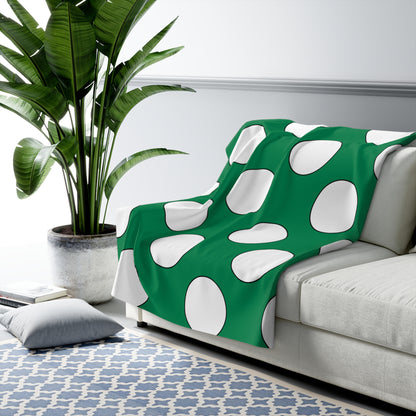 Nigeria Retro Polka Dots Blanket Throw