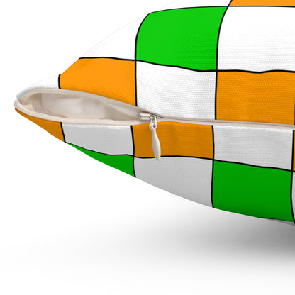 Cote Divoire Retro Check Cushion Pillow