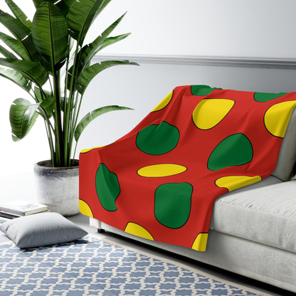 Bolivia Retro Polka Dots Blanket Throw