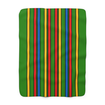 Ethiopia Retro Stripes Blanket Throw