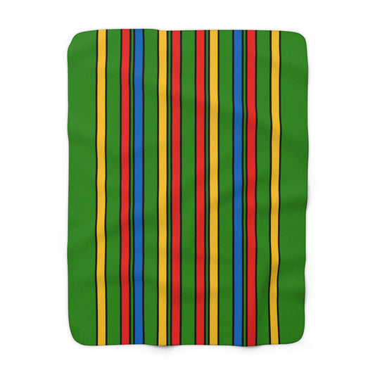 Ethiopia Retro Stripes Blanket Throw