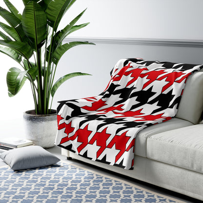Gibraltar Retro Houndstooth Blanket Throw